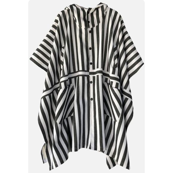 New FRIED RICE Summer Poncho Striped - Picture 5 of 16